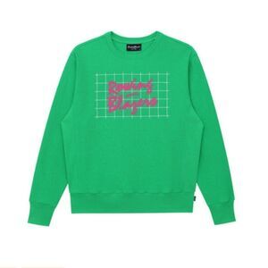 Rowing Blazers ’90s Green and Pink Crewneck